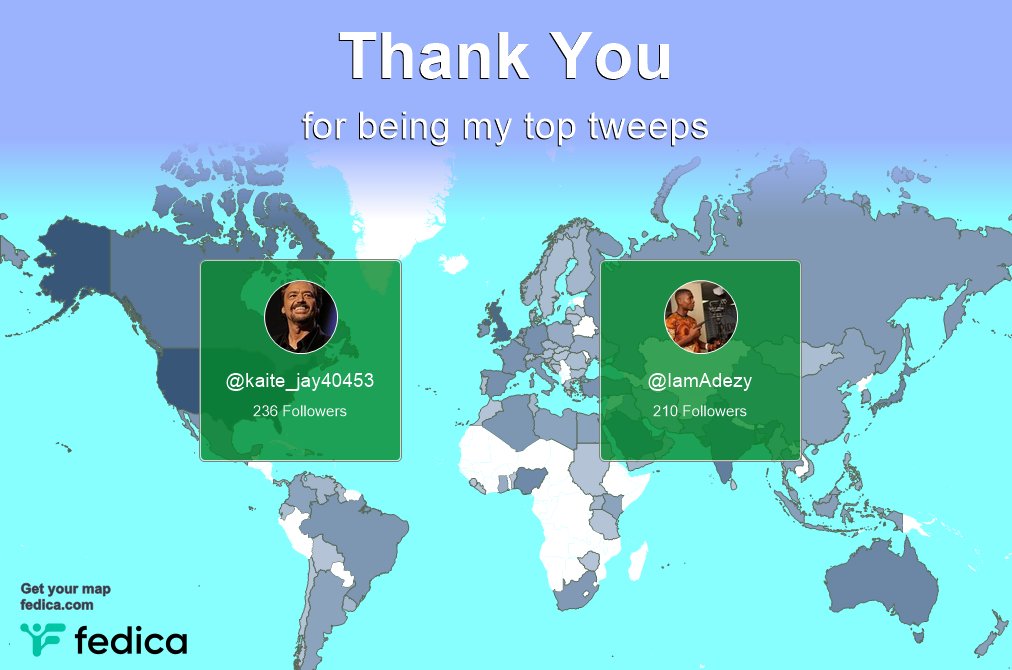 Special thanks to my top new tweeps this week <a href="/kaite_jay40453/">Stella Mackey</a>, <a href="/IamAdezy/">@bright_adekola</a>