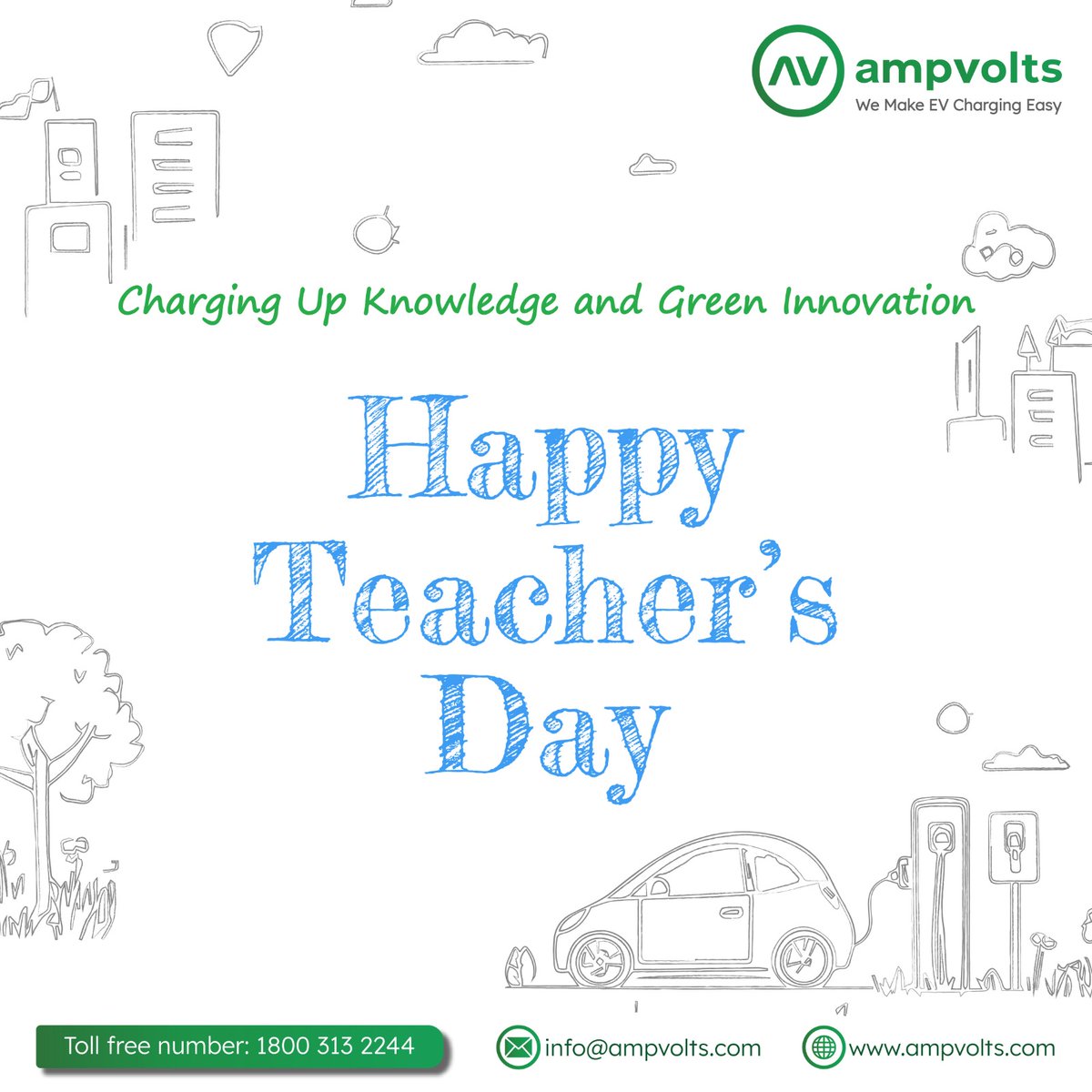 amp_volts's tweet image. Happy Teachers Day 💐 

#teachersday #ev #evchargingsolution #evchargers #happyteachersday #evchargingstation #evcharger #ampvoltsevcharger
