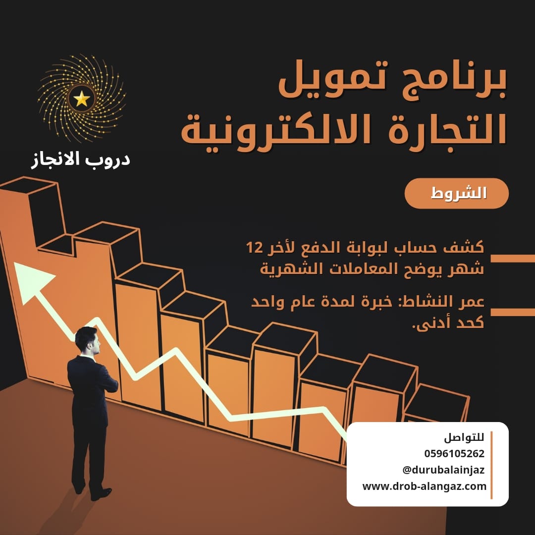 تمويل للمتاجر الالكترونية