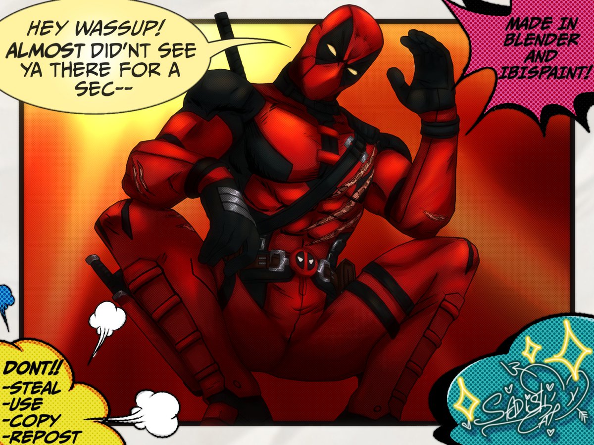 SxdistiCat's tweet photo. MF GET BACK IN THERE!!!!
#b3d #Fortnite #fortnitefanart #blender3d #Deadpool #deadpooledit #deadpoolfanart https://t.co/tuSLPMvUA7