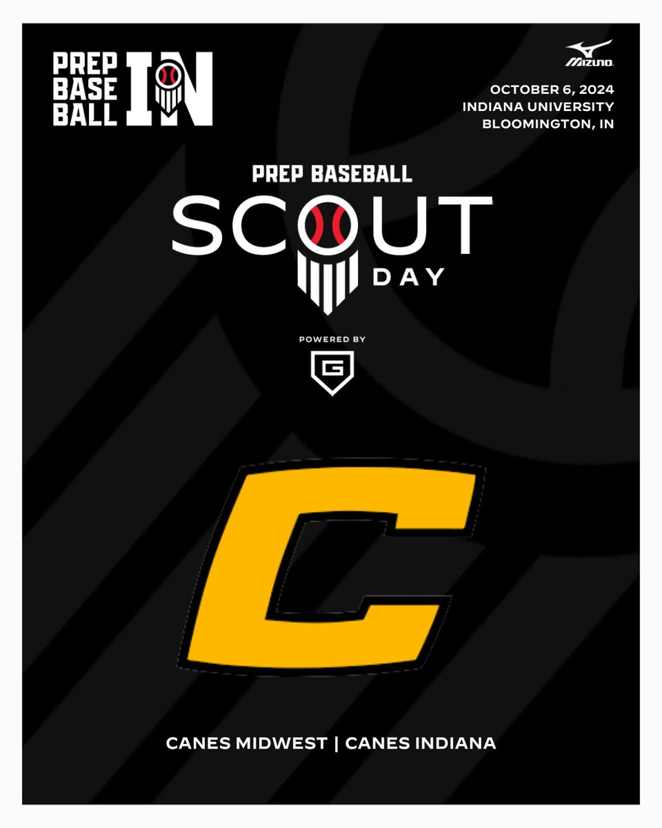 Prep Baseball Indiana (@prepbaseballin) on Twitter photo ๐พ๐๐ฃ๐๐จ ๐๐๐๐ฌ๐๐จ๐ฉ | ๐พ๐๐ฃ๐๐จ ๐๐ฃ๐๐๐๐ฃ๐ ๐๐๐ค๐ช๐ฉ ๐ฟ๐๐ฎ
๐๏ธ Sunday, October 6th
๐๏ธ Indiana University - Bloomington
โฐ 10:00 AM (EDT)
๐ฅOpen to all Canes MW & Canes Indiana Players
สแดษขษช๊ฑแดแดส สแดสแด ๐
loom.ly/VukGTA0
<a href="/CanesMidwest/">Canes Midwest</a> | <a href="/CanesIndiana/">Canes Indiana</a> ๐พ๐๐ฃ๐๐จ ๐๐๐๐ฌ๐๐จ๐ฉ | ๐พ๐๐ฃ๐๐จ ๐๐ฃ๐๐๐๐ฃ๐ ๐๐๐ค๐ช๐ฉ ๐ฟ๐๐ฎ
๐๏ธ Sunday, October 6th
๐๏ธ Indiana University - Bloomington
โฐ 10:00 AM (EDT)
๐ฅOpen to all Canes MW & Canes Indiana Players
สแดษขษช๊ฑแดแดส สแดสแด ๐
loom.ly/VukGTA0
<a href="/CanesMidwest/">Canes Midwest</a> | <a href="/CanesIndiana/">Canes Indiana</a>