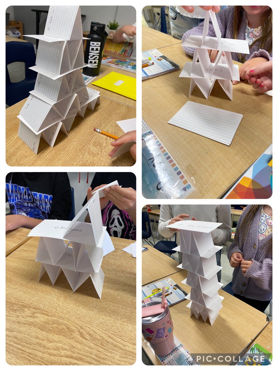 This week we are building relationships, communication and team work skills. It was so fun to watch this junior crew find all the things they had in common to create the tallest  card tower! I loved the problem solving happening as well. <a href="/CaradocPS/">Caradoc Public School</a> <a href="/audrey_stephen/">Audrey Stephen</a> <a href="/ABMSHealthyU/">Aretta Blue</a>
