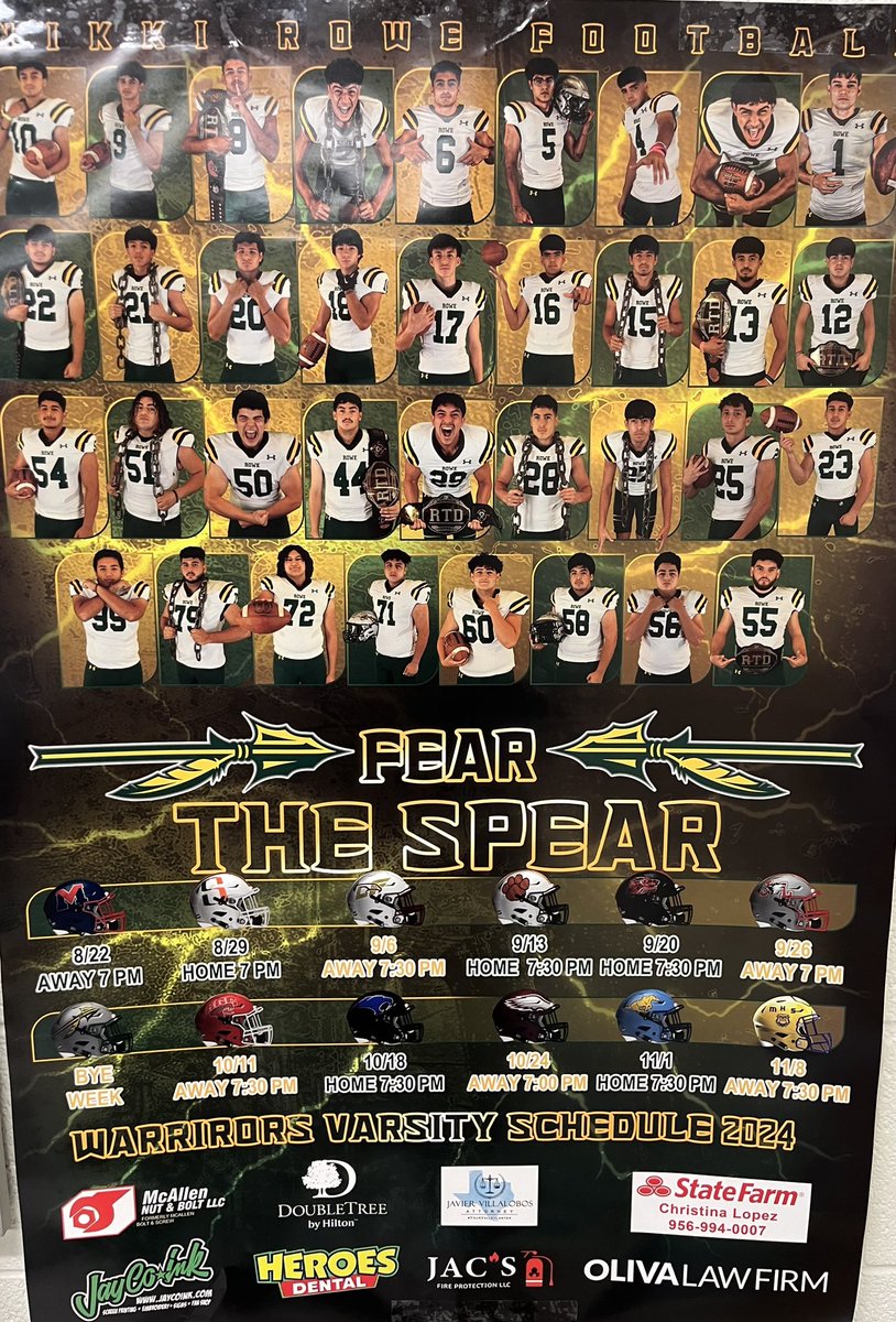 Rowe Football (@rowe_football) on Twitter photo Warrior Football Varsity schedule 2024-2025 🔥#TougherTogether <a href="/Warrior_Pride21/">Nikki Rowe Athletics</a> <a href="/Rowe006/">Warrior Nation</a> Warrior Football Varsity schedule 2024-2025 🔥#TougherTogether <a href="/Warrior_Pride21/">Nikki Rowe Athletics</a> <a href="/Rowe006/">Warrior Nation</a>