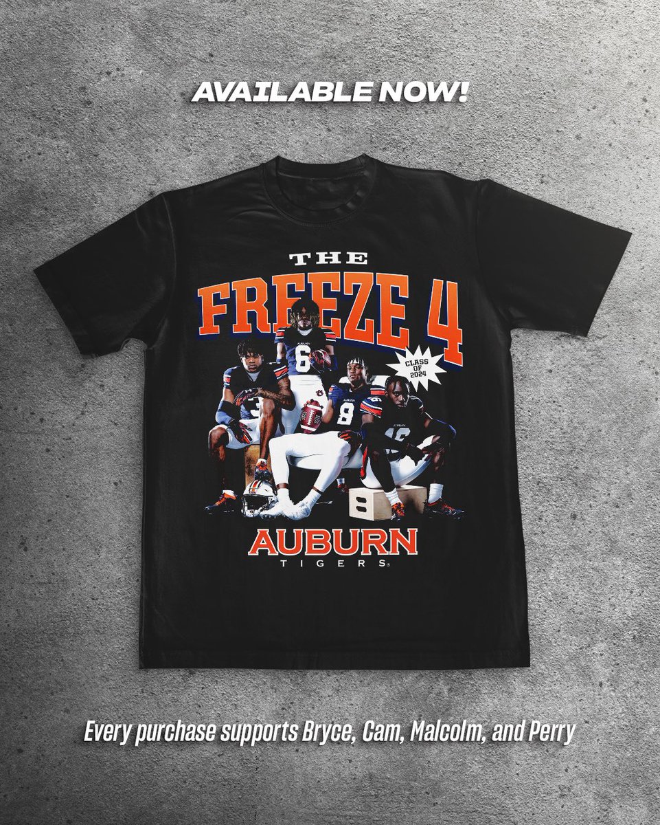 NEW: The Freeze Four exclusive NIL drop 💥 Tap in for the Class of 24. 

➡️ auburn.nil.store/collections/ex…