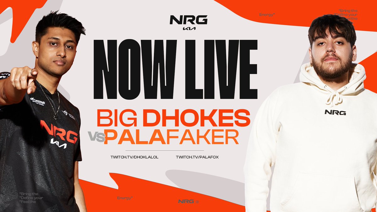 NRG Kia League (@nrgleague) on Twitter photo LIVE NOW!
Join Dhokla and Palafox for our <a href="/Kia/">Kia America</a> community game night where they'll be playing games with viewers.
One lucky viewer will win a signed NRG Kia jersey!
📺 twitch.tv/dhoklalol
📺 twitch.tv/palafox LIVE NOW!
Join Dhokla and Palafox for our <a href="/Kia/">Kia America</a> community game night where they'll be playing games with viewers.
One lucky viewer will win a signed NRG Kia jersey!
📺 twitch.tv/dhoklalol
📺 twitch.tv/palafox