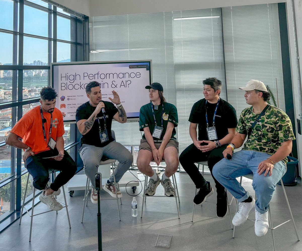 ThisIsJoules's tweet image. Had a fantastic time discussing the intersection of high-performance blockchains and AI at Open House #AI during #KBW2024! 

Blockchain provides the infrastructure for a more open, fair, and collaborative AI ecosystem, which is crucial as AI becomes increasingly integral to our…