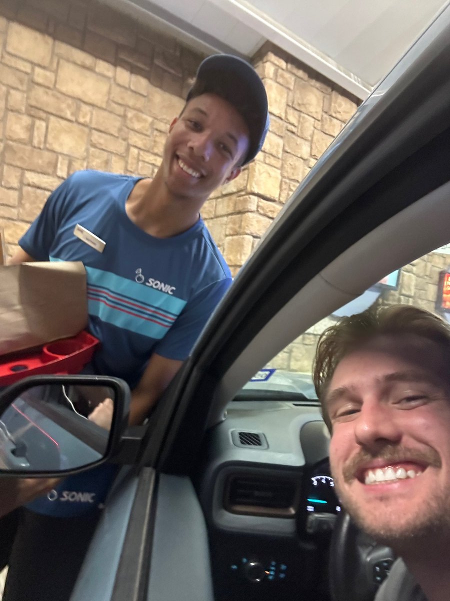 Connor Galloway (@king_g_teaches) on Twitter photo When Nathan was in 9th grade, he was in my geography class. Currently in 11th grade, Nathan is a student leader in <a href="/rockhillhope/">Rock Hill Hope Squad</a> <a href="/HopeSquads/">Hope Squad</a>!!
I am proud of Nathan for many reasons. But after these tater tots, Iām most impressed by his skills as a carhop <a href="/sonicdrivein/">Sonic Drive-In</a> š When Nathan was in 9th grade, he was in my geography class. Currently in 11th grade, Nathan is a student leader in <a href="/rockhillhope/">Rock Hill Hope Squad</a> <a href="/HopeSquads/">Hope Squad</a>!!
I am proud of Nathan for many reasons. But after these tater tots, Iām most impressed by his skills as a carhop <a href="/sonicdrivein/">Sonic Drive-In</a> š