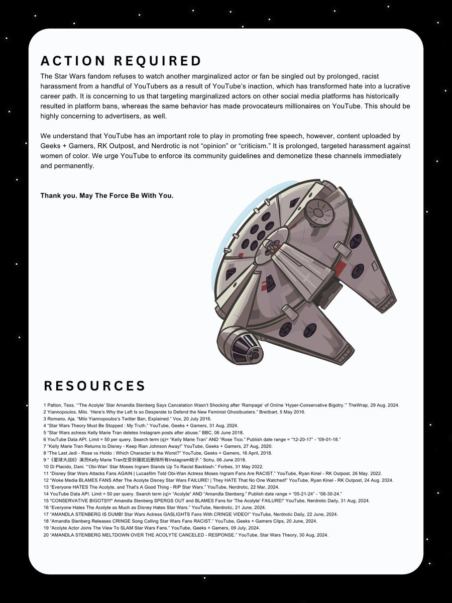 hate has no place in our galaxy <a href="/TeamYouTube/">TeamYouTube</a>