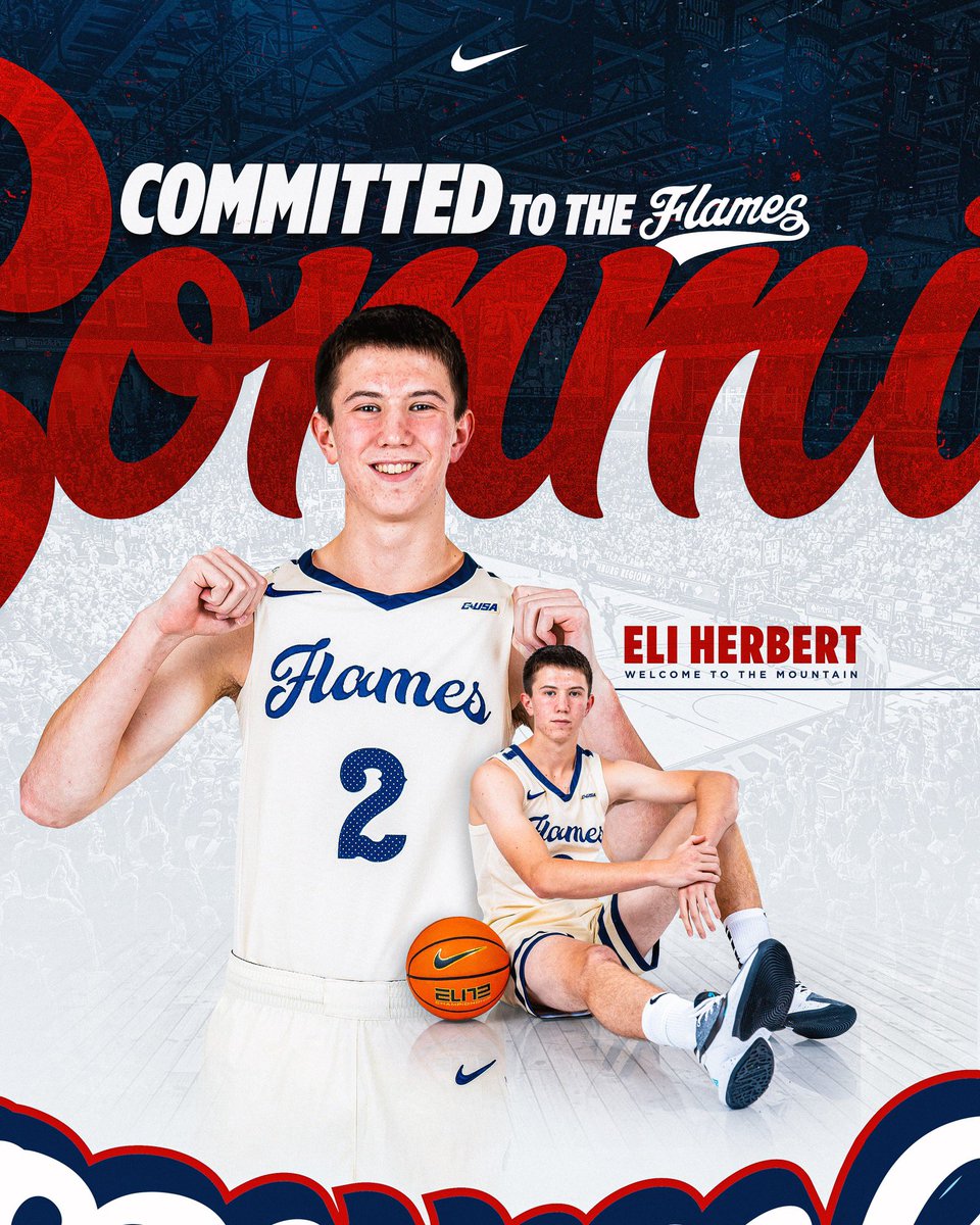 EliHerbert2's tweet image. Extremely excited to announce my commitment to @LibertyMBB! 🔴🔵#GoFlames🔥