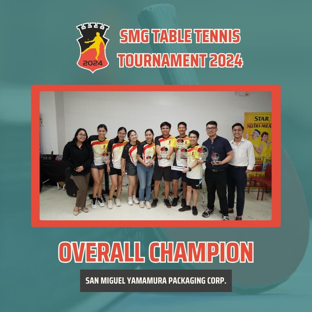 AsidoSarah's tweet photo. 2024 San Miguel Group Table Tennis Tournament Overall Champion
2024 San Miguel Group Table Tennis Tournament Mixed Doubles 1st Runner-up

To God be the Glory! You’re the best Lord. Iba Ka talaga! 🙏🏼🥹

#Kapitana https://t.co/lBCzUmEXh4