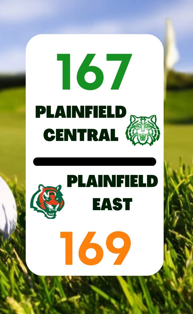 Wildcats won a close one today over the Bengals.  Nolan O’Brien earned medalist honors with a 38.  Other top contributors included:

-Anthony Battaglia (42)
-Maddox Conner (43)
-Kyle Perry (44)
-Anthony Zymali (44)
<a href="/WildcatsPCHS/">Plainfield Central Wildcats Athletics</a>