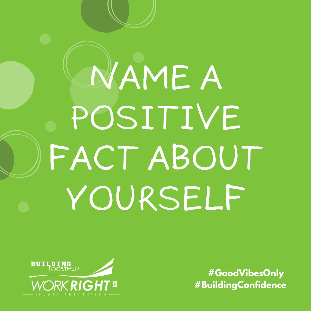 Work Right is spotlighting #confidence during September. In a world where social media often makes us feel less than, let's flip the script. Share an uplifting fact about yourself and practice positive self-talk with us all month long! 💚
- #BuildingConfidence #GoodVibesOnly