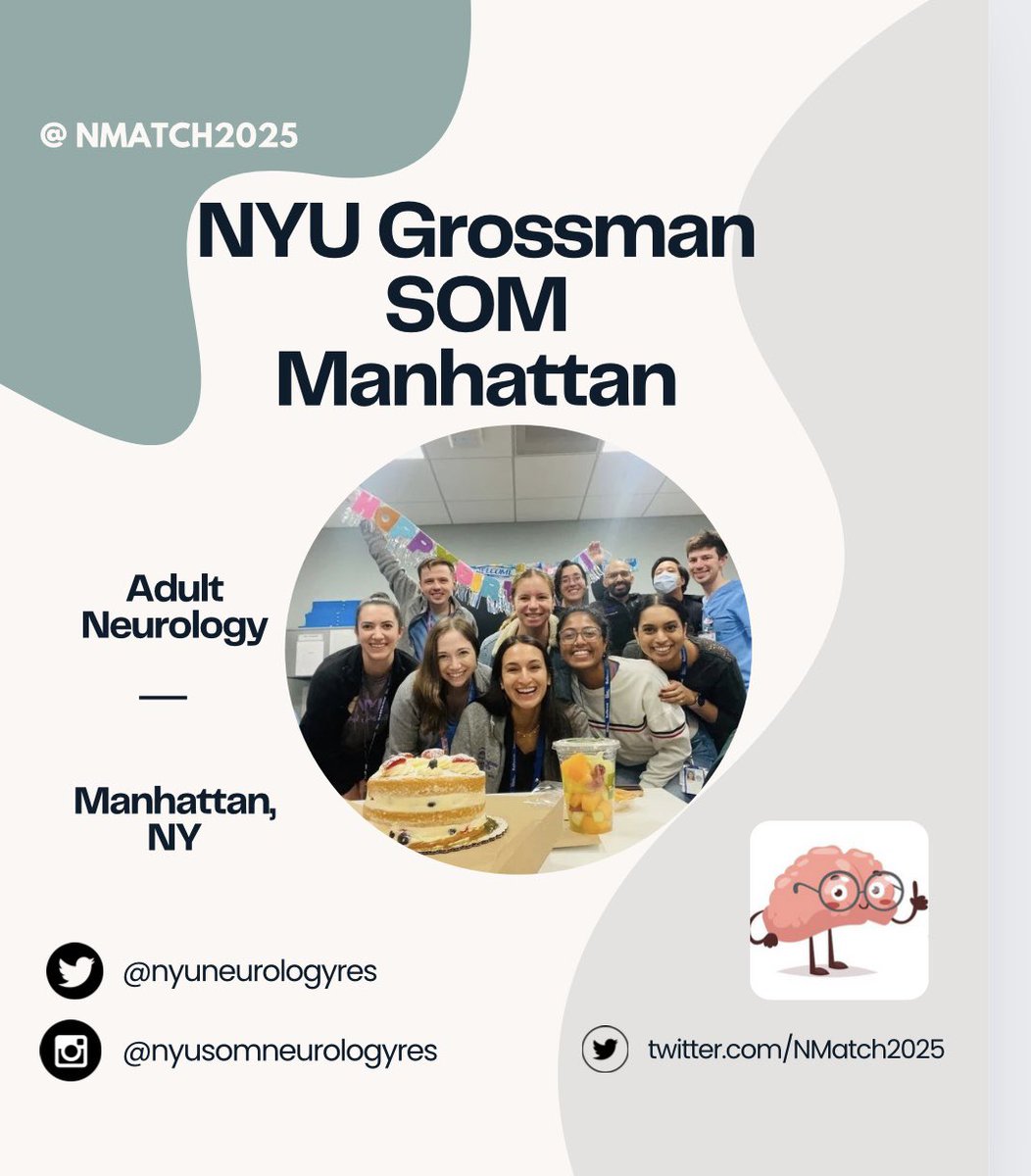 ✨Program Feature✨
NYU Grossman School of Medicine Manhattan Track Adult Neurology
