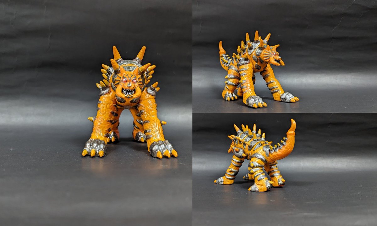 ユピーザロボットと灼熱怪獣ホムガーのソフビをリペイント！ちなみに