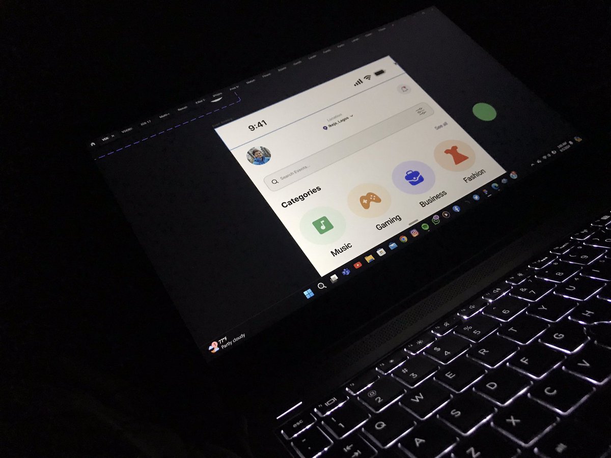 Haywhypoju's tweet image. Tonight’s design goal: Focused on creating an amazing event booking UI. What are you working on?