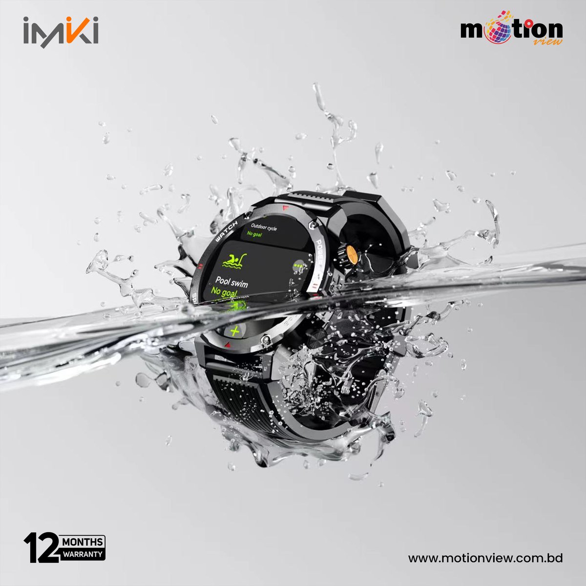MotionViewBD's tweet image. IMIKI D2 Smartwatch has a magic box of all functional features including Rugged Outlook with 3ATM Waterproof Rating, Calling Feature, Bangla support, Super Retina AMOLED Display.

#IMIKI #D2 #Callingwatch #blast 🇧🇩