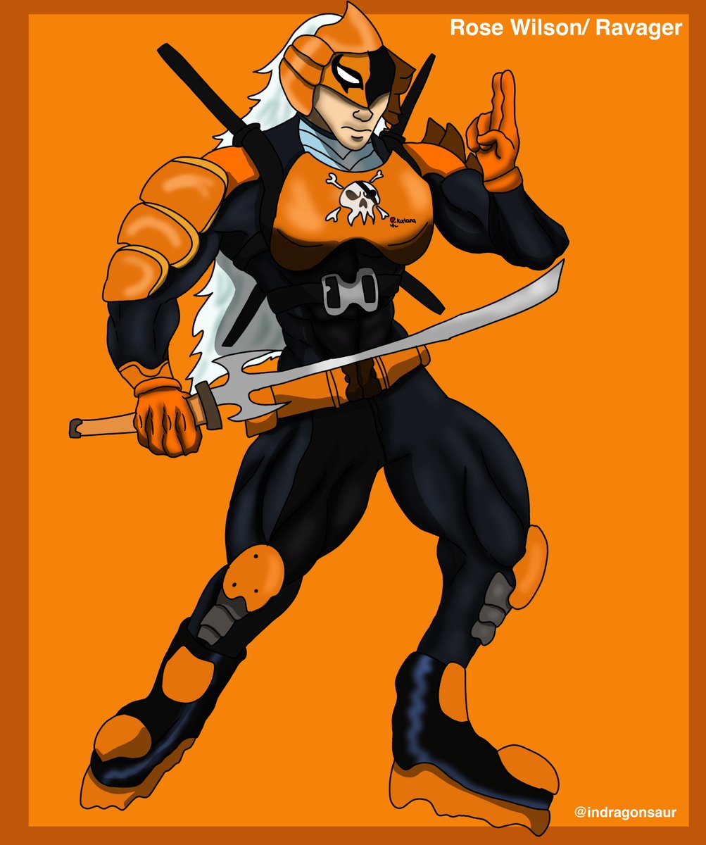 IndragonSaur's tweet photo. Ravager/ Rose Wilson 
#digitalart #artistsontwitter #digitalartists #DCcomics #DcVillians #DC_Comics #fanart #Ravager #roseWilson #Rose_Wilson #teentitans #characterdesign #Dcu https://t.co/ycETVHxUrA