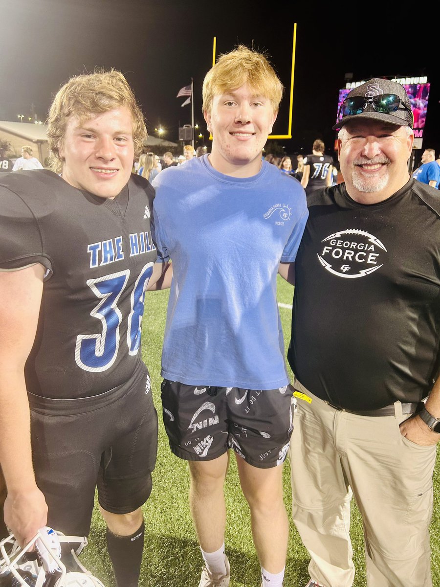 wade_combee's tweet photo. Excited for the Hawks’ ‘24 opening W over MS College (29-5)!  Glad to be there with @marshall_combee and @Buddythe_self.  Congrats @coachmorrison58!! 🏈🏈 https://t.co/I7v7z3vft5