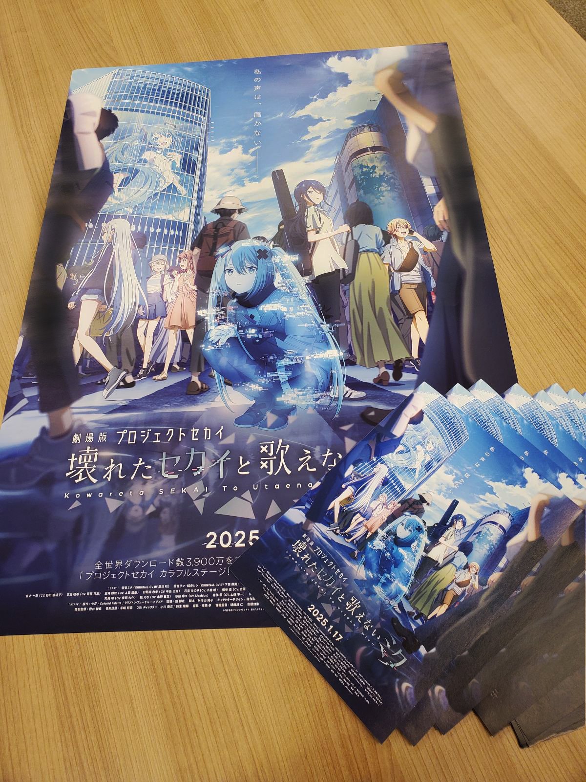 ２００ｐｙ ｋ 壊れたセカイと歌えないミク 映画 フライヤー チラシ 初音ミク 映画チラシサイト：劇場版プロジェクトセカイ 壊れたセカイと