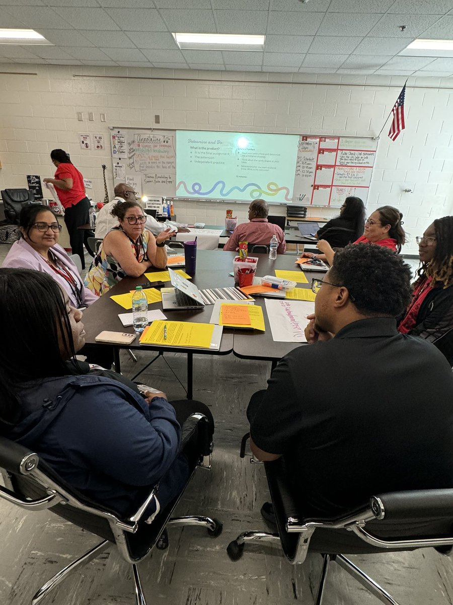 Our <a href="/DHS_HCS/">Dutchtown High School</a> Teachers today actively engaged in annotation as we tailored it to fit our resources. Annotation is colorful, it’s  a process that everyone can use when effectively implementing close reading. #TasteOfAnnotation #BulldogPride <a href="/HenryCountyBOE/">Henry County Schools</a> #Winningforkids