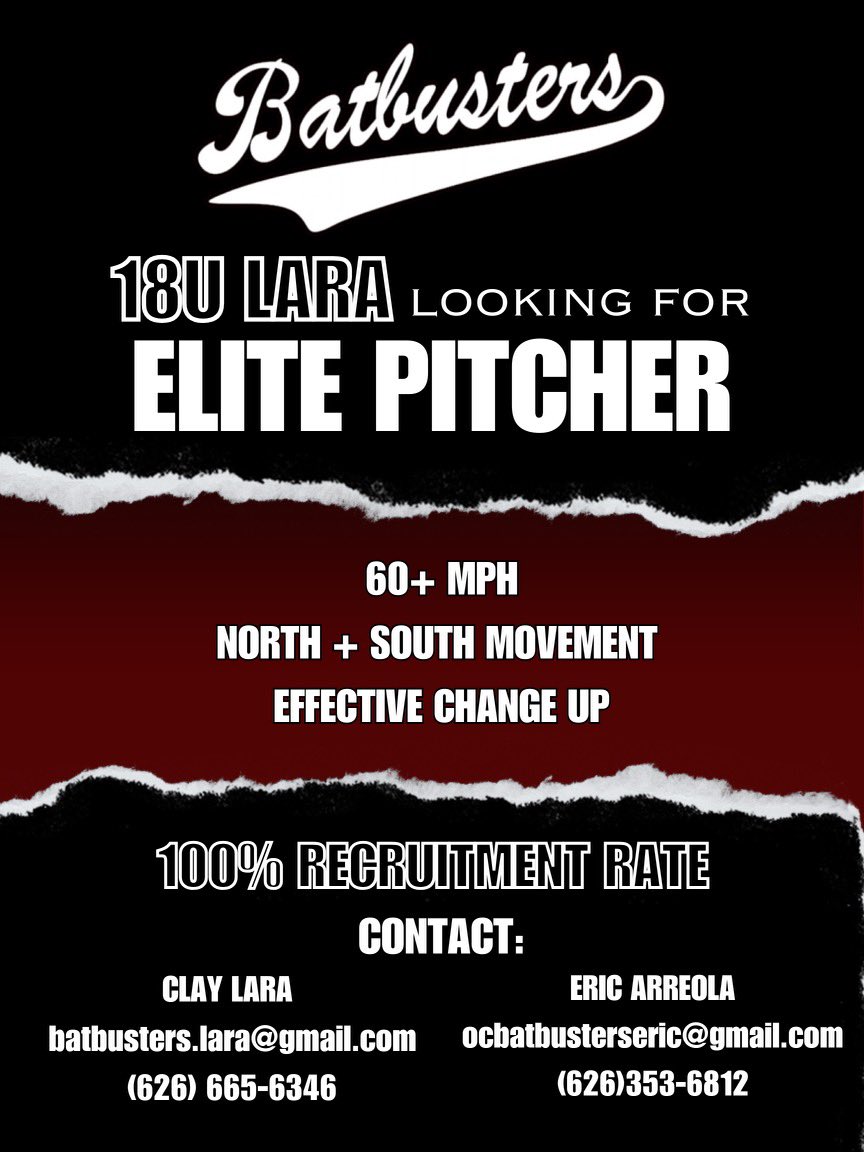 OcbatbustersL's tweet photo. 18’s looking for a pitcher. https://t.co/BAk4jC9eWK