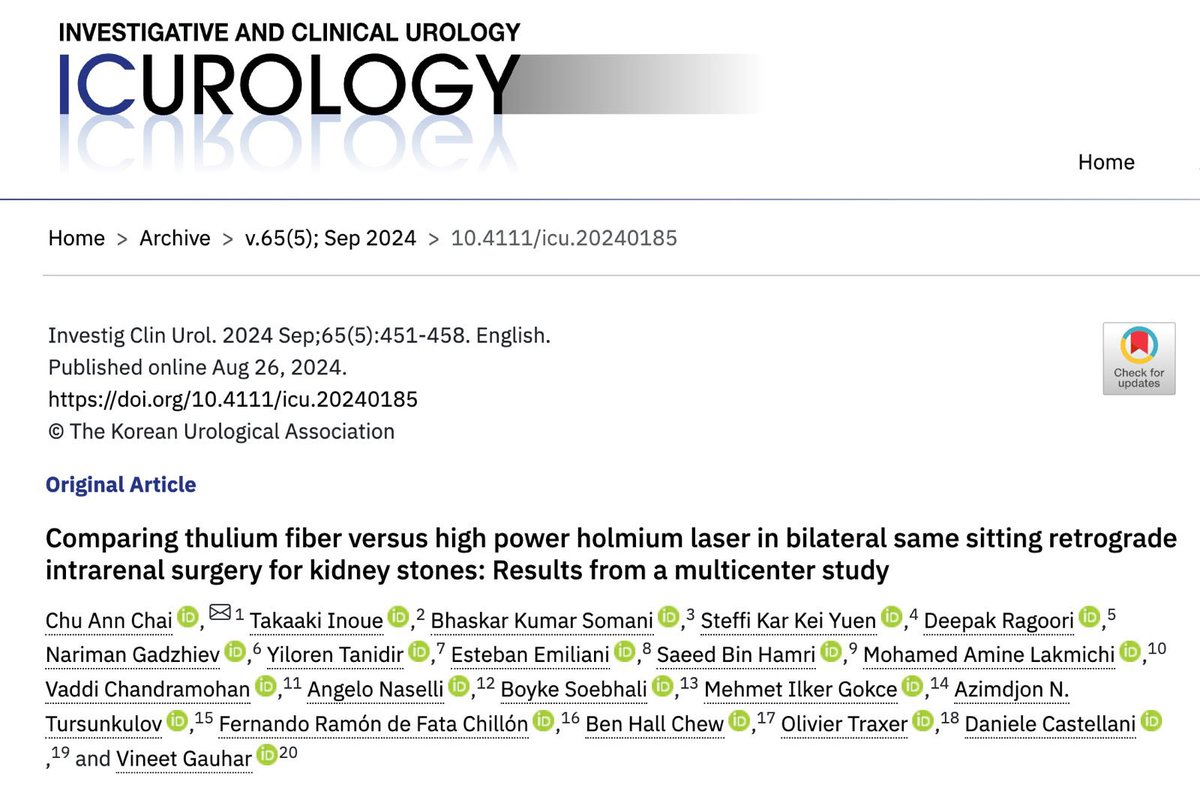 ๐ฟ๐๐๐ฅ๐๐ ๐๐๐๐ค๐ค๐ง๐ (@drragoori) on Twitter photo ๐ฅ TFL vs Ho:YAG ๐ฅ Comparision in bilateral #rirs <a href="/icurology/">ICUrology</a> <a href="/usioffice/">Urological Society of India ๐ฎ๐ณ</a> <a href="/Uroweb/">European Association of Urology (EAU)</a> <a href="/CAU_URO/">Confederaciรณn Americana de Urologรญa (CAU)</a> <a href="/Endo_Society/">Endourological Society</a> <a href="/SIU_urology/">SIU-Urology</a> <a href="/AmerUrological/">Amer. Urol. Assn.</a> <a href="/endouro/">Prof Bhaskar Somani</a> <a href="/OTRAXER/">Olivier Traxer</a> <a href="/DocGauhar/">DrG</a> <a href="/steffiyuen/">Steffi Yuen</a> <a href="/sbinhamrii/">Saeed Bin Hamri</a> <a href="/Urologeman/">Urologeman (Nariman Gadzhiev)</a> <a href="/D_Castellani/">Daniele Castellani</a> <a href="/DrVCMohan/">Dr Vaddi Chandra Mohan</a> <a href="/migokce/">Mehmet Ilker Gรถkce</a> <a href="/benchew22/">Ben</a> <a href="/emiliani_e/">Esteban Emiliani</a> <a href="/ytanidir/">Yiloren Tanidir</a> <a href="/eau_yuo/">EAU Young Urologists</a> ๐ฅ ๐ฅ TFL vs Ho:YAG ๐ฅ Comparision in bilateral #rirs <a href="/icurology/">ICUrology</a> <a href="/usioffice/">Urological Society of India ๐ฎ๐ณ</a> <a href="/Uroweb/">European Association of Urology (EAU)</a> <a href="/CAU_URO/">Confederaciรณn Americana de Urologรญa (CAU)</a> <a href="/Endo_Society/">Endourological Society</a> <a href="/SIU_urology/">SIU-Urology</a> <a href="/AmerUrological/">Amer. Urol. Assn.</a> <a href="/endouro/">Prof Bhaskar Somani</a> <a href="/OTRAXER/">Olivier Traxer</a> <a href="/DocGauhar/">DrG</a> <a href="/steffiyuen/">Steffi Yuen</a> <a href="/sbinhamrii/">Saeed Bin Hamri</a> <a href="/Urologeman/">Urologeman (Nariman Gadzhiev)</a> <a href="/D_Castellani/">Daniele Castellani</a> <a href="/DrVCMohan/">Dr Vaddi Chandra Mohan</a> <a href="/migokce/">Mehmet Ilker Gรถkce</a> <a href="/benchew22/">Ben</a> <a href="/emiliani_e/">Esteban Emiliani</a> <a href="/ytanidir/">Yiloren Tanidir</a> <a href="/eau_yuo/">EAU Young Urologists</a> ๐ฅ