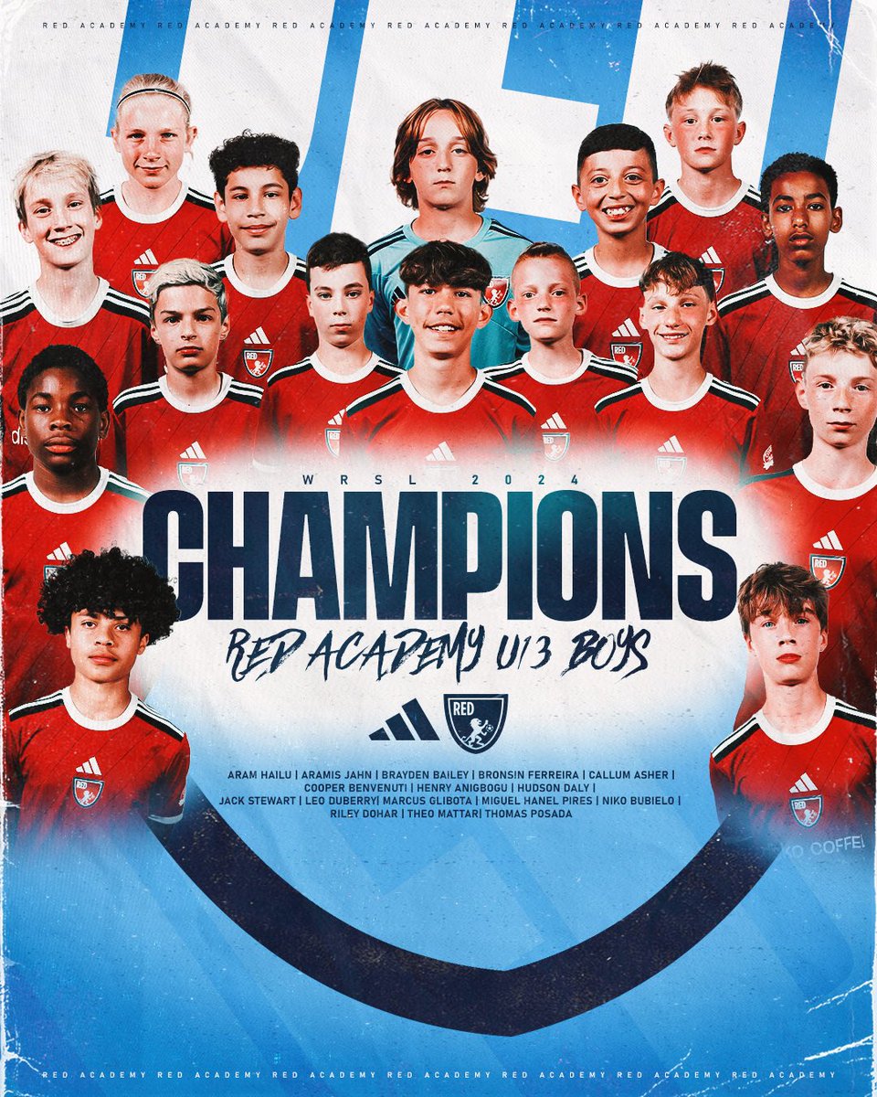 They’ve only gone and done it!!!

Our U13 Boys are WRSL Champions after a convincing 5-0 win in London. 

15 wins, 2 draws, 1 loss. INCREDIBLE stuff from the lads!!! 

Congratulations!!!

#redacademyofsoccer