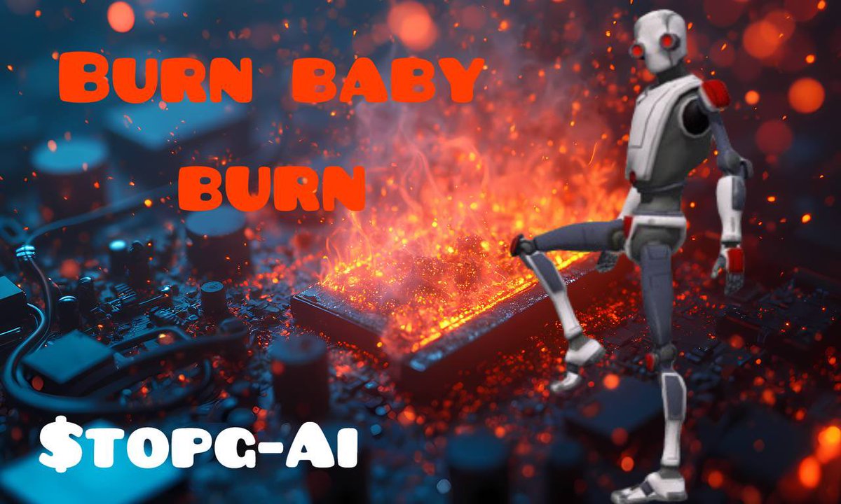 TopGAIERC20's tweet photo. ❗️Another day another burn❗️

$Topg #Ai has  burnt another 1 million tokens yesterday,🔥🔥🔥

Over 10% now burnt in 17 days..👀👀

The #Matrix escape is upon us..🎮🕹️

Are you ready to escape..

#TopG #TopGAI #ethereum #crypto 
#AImemes #memecoins #CryptoWealth $TopG #burnbabyburnTopG
