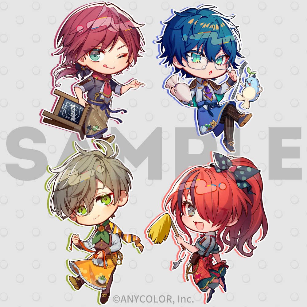 にじさんじ「9/5から始まる「ココス×にじさんじ」コラボにて、ミニキャライラストを担当させて」|めばるのイラスト