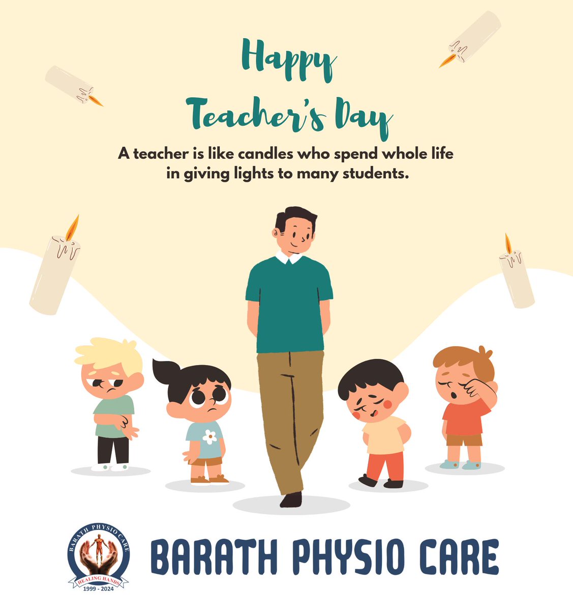 BarathPhysio's tweet photo. Happy Teachers Day!
"Teachers are the pillars of society, shaping young minds and growth. Today and every day, we appreciate your dedication, patience, and passion for education. Thank you for inspiring and guiding future generations!"
https://t.co/1zcTPolzm6  #barathphysio https://t.co/tbmnKAsB7R