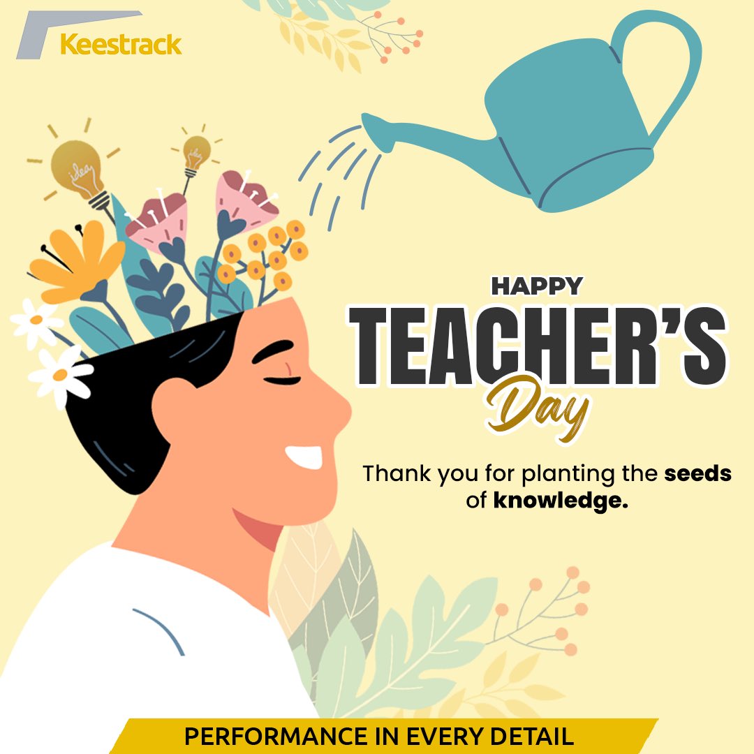 KeestrackIndia's tweet image. 🌸On this Teacher’s Day, we honor the mentors who guide us, inspire us, and challenge us to innovate. 
At Keestrack, we believe in learning from every experience to drive excellence in everything we do.  

#teachersday #etrack #LearningAndInnovation #keestrack  #teachersday2024