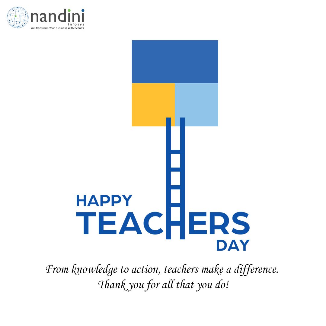 NIPL_HQ's tweet image. Teaching isn&apos;t just a job, it&apos;s a calling. Teachers go above and beyond to make a difference. Thank you for being our guiding lights. Happy Teachers&apos; Day! 💡
.
.
.
.
#NIFY #nandiniInfosys #tallyprime #tally #Teacher #Guru #Teachersday #HappyTeachersDay
