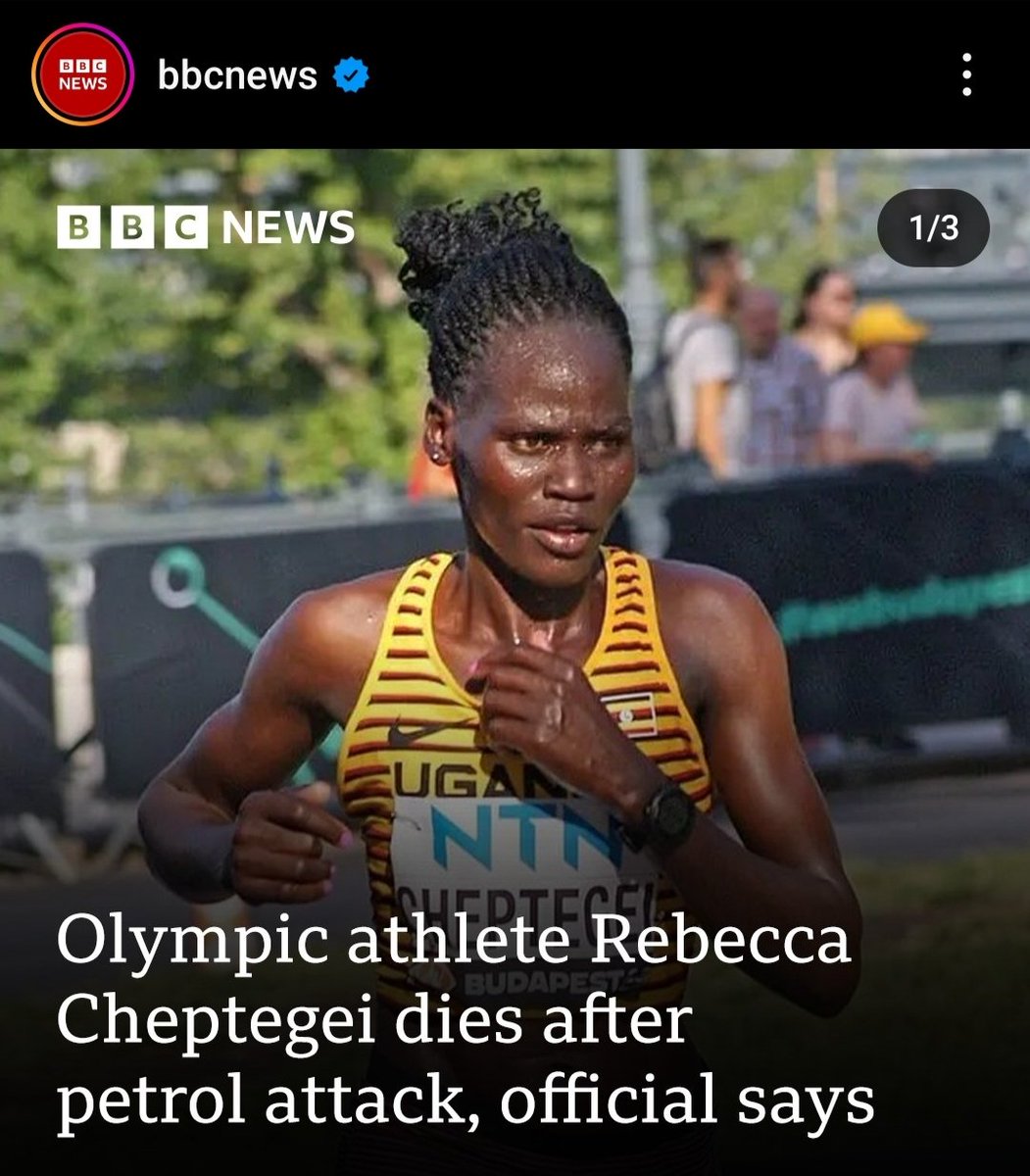 Headline edit: [Insert name of murderer] Brutally Kills Olympic Athlete Rebecca Cheptegei. DO BETTER <a href="/BBCNews/">BBC News (UK)</a> 
The way we talk about Gender Based Violence MATTERS Media should lead the charge not be complicit!

#GBV #media #JusticeforRebecca #OlympicGames #Olympics2024Paris