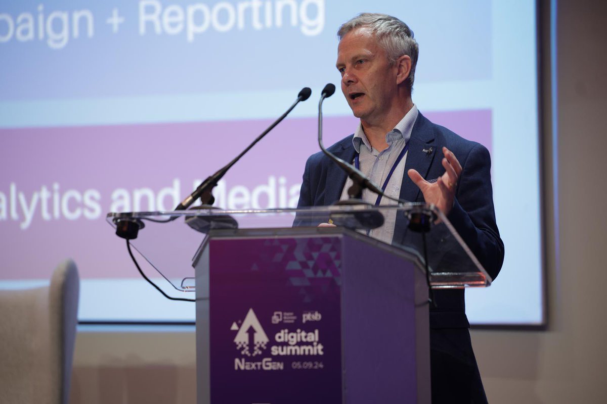 🤖 <a href="/fergaloconnor/">Fergal O'Connor</a> of <a href="/buymediaie/">BuyMedia</a> is on stage at #DBISummit24!  

He's diving into "Using AI in Advertising to Stay Ahead of the Competitive Curve." 🚀 

#DBISummit24 

<a href="/PTSBIreland/">PTSB</a>