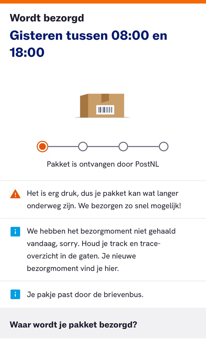 Speldenkussen80's tweet image. Jullie zijn weer lekker bezig ⁦@PostNL⁩ waarom is een brievenbus pakje inmiddels al bijna 4 dagen onderweg?? Snap dat het druk is maar jeetje het is elke keer wel wat! #zucht