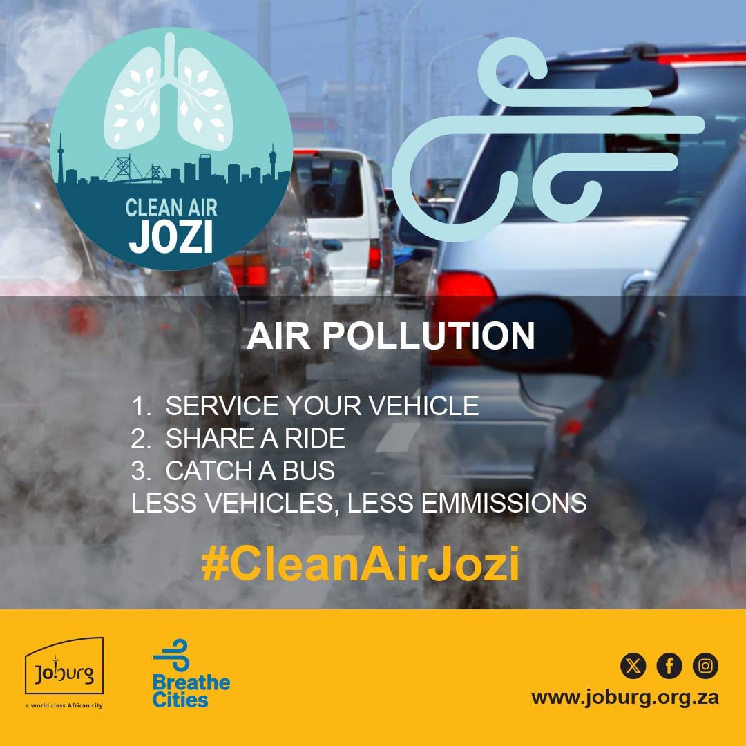 CityofJoburgZA's tweet image. #CleanAirJozi tips, learn more  👉joburg.org.za/media_/Newsroo… 

#CleanAirWeek #KleenaJoburg  #JoburgCares ^LM