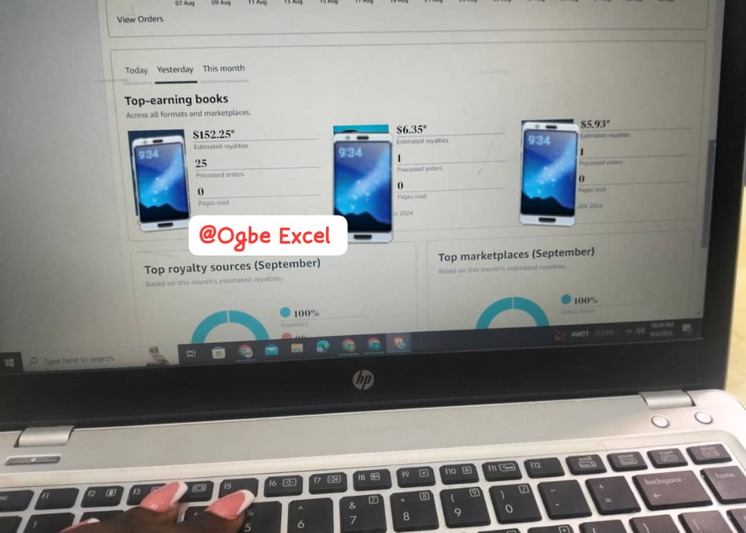 Ogbe John Excel . (@ogbe_excel) on Twitter photo How my yesterday ended 🤲🤲🤲. $164 (N262,000) in one day... From one book
Amazon Kdp is too sweet 😍
Truly I Came from #Kdpsummit with another energy🔥😅
<a href="/Muhammad__S__/">Muhammad Sani</a>
<a href="/DsamOdeh/">Samuel Odeh onah</a> <a href="/_IfechukwuOkoye/">Ife .io 〽️</a> <a href="/Johncrosmarvin/">Johncross Marvin</a> How my yesterday ended 🤲🤲🤲. $164 (N262,000) in one day... From one book
Amazon Kdp is too sweet 😍
Truly I Came from #Kdpsummit with another energy🔥😅
<a href="/Muhammad__S__/">Muhammad Sani</a>
<a href="/DsamOdeh/">Samuel Odeh onah</a> <a href="/_IfechukwuOkoye/">Ife .io 〽️</a> <a href="/Johncrosmarvin/">Johncross Marvin</a>