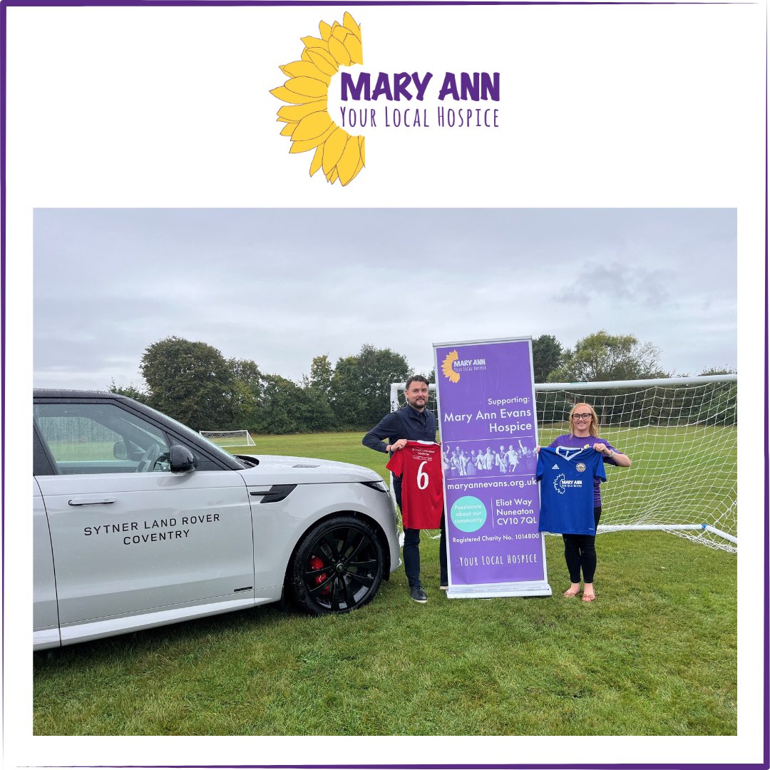 Mary Ann Evans Hospice (@maehospice) on Twitter photo We are very excited to announce that <a href="/CroftJunior/">Croft Junior School</a> have chosen us to be their charity partner for their brand-new football kits!
The new home and away kits have been very kindly sponsored by @SytnerJLR Coventry and include our logo which will be seen by many in the local area 💜 We are very excited to announce that <a href="/CroftJunior/">Croft Junior School</a> have chosen us to be their charity partner for their brand-new football kits!
The new home and away kits have been very kindly sponsored by @SytnerJLR Coventry and include our logo which will be seen by many in the local area 💜