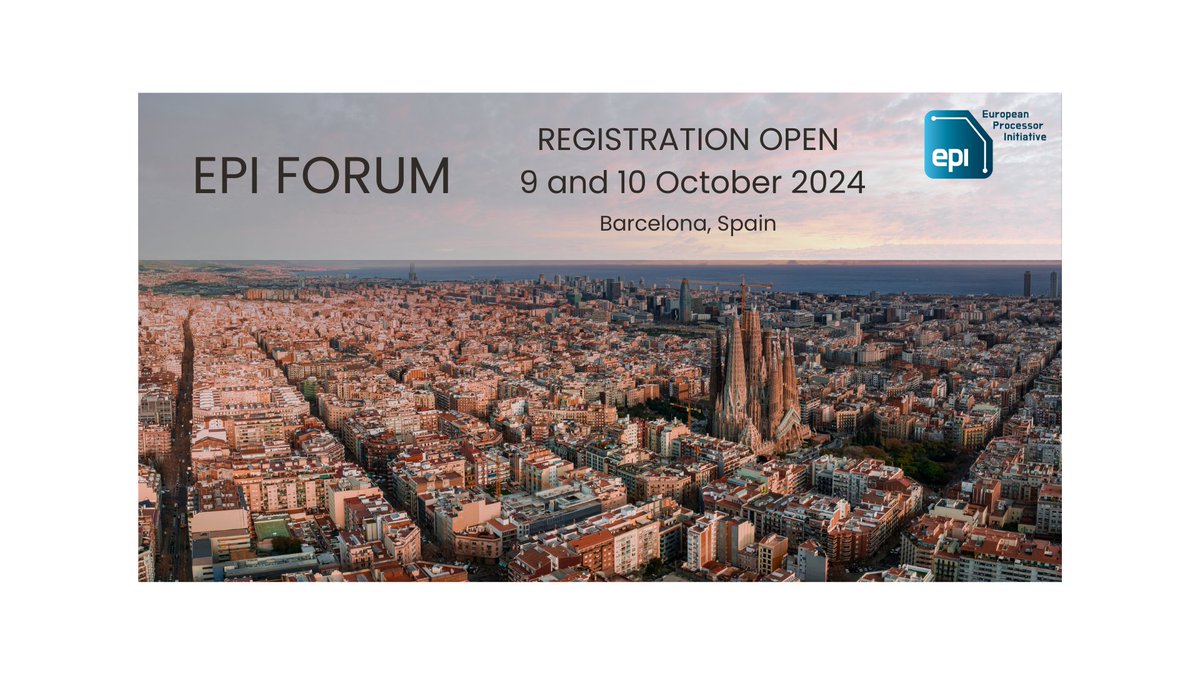 🌟 Don’t miss the #EPIForum2024 in Barcelona on 9-10 Oct!

Hosted by the European Processor Initiative, this event will dive into the latest project advancements, and many key topics in #EuropeanHPC.

Learn more &amp; register ➡️ european-processor-initiative.eu/epi-forum-2024/