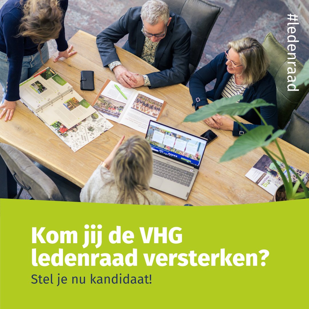 Ben jij VHG-lid en wil jij meedenken en meepraten over de koers van onze vereniging? Dit is jouw kans! Dit najaar komen er meerdere plaatsen vrij in de VHG Ledenraad. Meer info &amp; aanmelden: vhg.org/vhg/versterkin…. Check ook je inbox!

#ledenraadsverkiezing #VHG