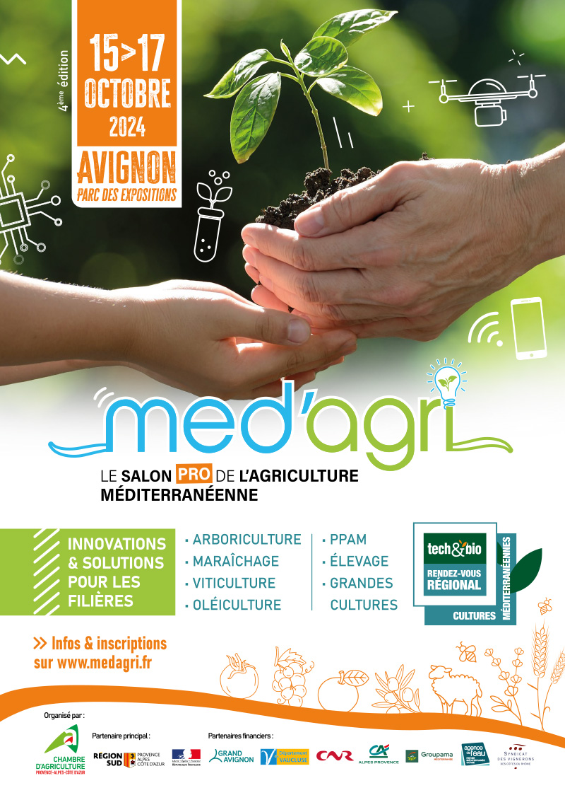 📢Découvrez le programme du RDV Tech&amp;Bio Cultures méditerranéennes, qui se tiendra du 15 au 17 oct. 2024 à Avignon et accueillera 12000 visiteurs au sein de Med'Agri !
Programme 👉 med-agri.com/programme-meda…
Exposants 👉 med-agri.com/liste-exposants
Billetterie 👉 med-agri.com/badges-2024