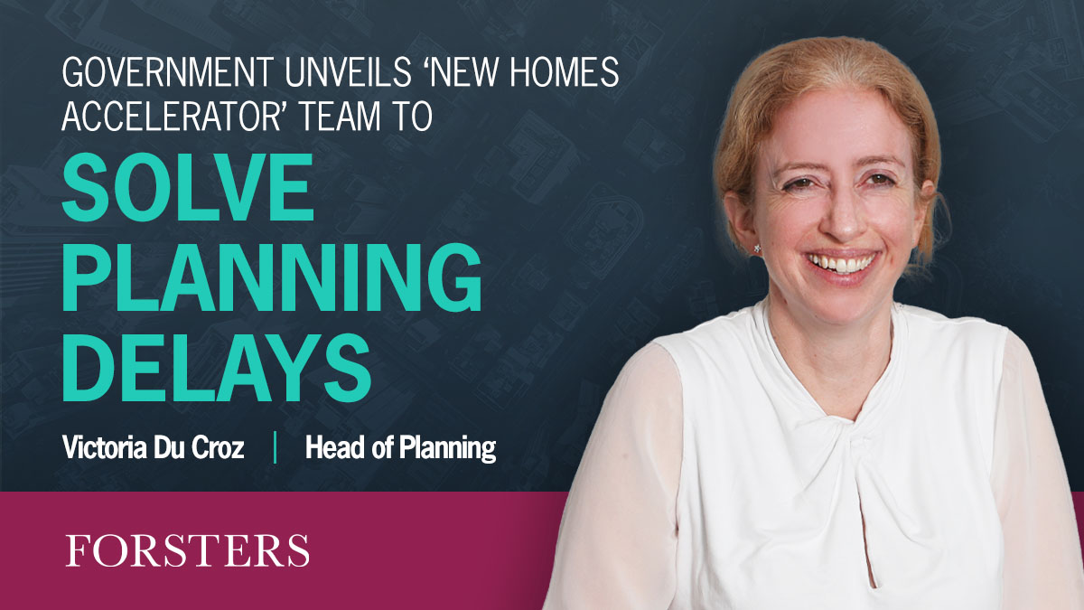 The government are launching a team dedicated to helping new housing developments. 

The New Homes Accelerator team are charged with ‘overcoming planning red tape’, to allow construction to begin on these new homes development sites.

Read more 👇 
insights.forsters.co.uk/post/102ji0i/g…