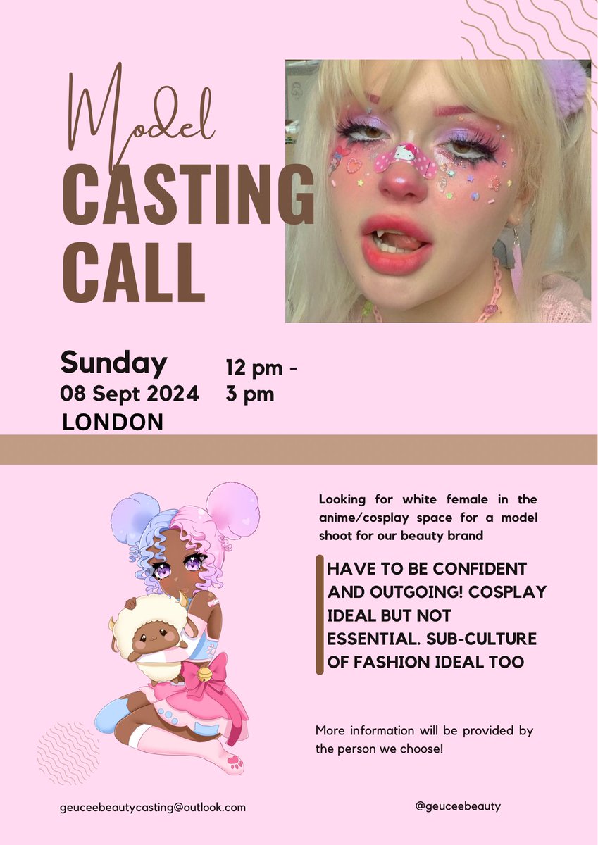 thatkaizoku's tweet image. London casting call!🥳
#londonmodels #londoncosplayers #anime