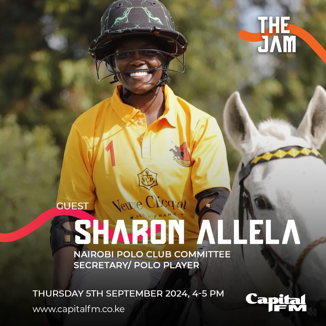 CapitalFMKenya's tweet photo. The 10 &amp; 6 Goal International Event is just around the corner, and this evening, we have @SharonAllela, Nairobi Polo Club Committee Secretary and Polo Player, in studio sharing all the deets.

Listen live: https://t.co/ZU4H4Vk0zw

#DriveOut #JamMasters https://t.co/MY4qMmE7Ec