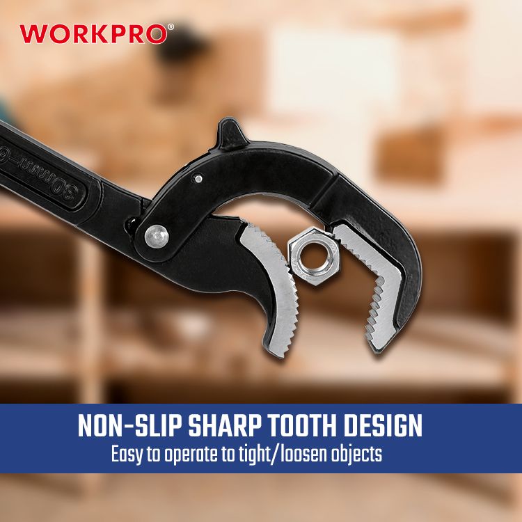 workprotools7's tweet image. Tackle any job with ease using the WORKPRO Multi-function Pipe Wrench! With its adjustable design and durable construction, it’s built to handle your toughest tasks. Don’t settle for less—upgrade your toolbox today! #WORKPRO #ToolEssentials #PipeWrench #DIYTools #HomeImprovement