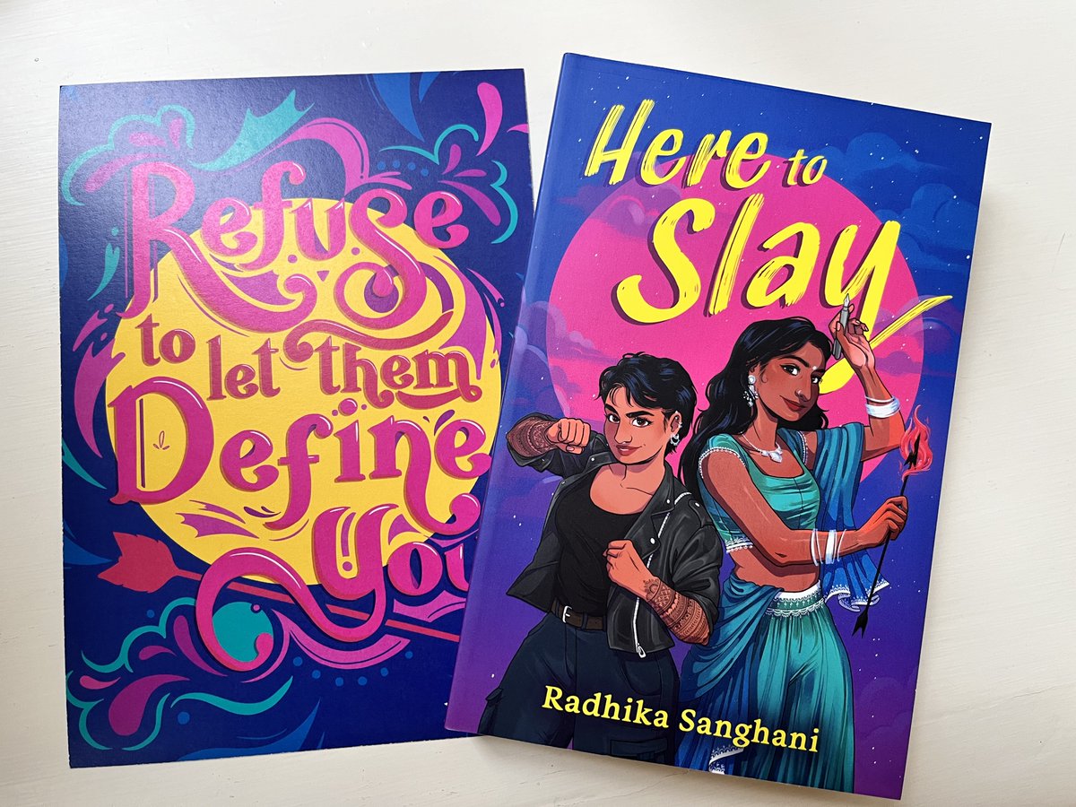 Eishar Kaur (@eisharkaur) on Twitter photo Here to Slay, the new YA by <a href="/radhikasanghani/">Radhika Sanghani</a>, is out today! 💘 girls fighting demons à la buffy + crushing on each other? absolutely yes.
(related: i'll be at <a href="/SailFestUK/">Sail Fest UK</a> tomorrow talking about fresh representation for brown kids in stories i.e. let them have fun!!) Here to Slay, the new YA by <a href="/radhikasanghani/">Radhika Sanghani</a>, is out today! 💘 girls fighting demons à la buffy + crushing on each other? absolutely yes.
(related: i'll be at <a href="/SailFestUK/">Sail Fest UK</a> tomorrow talking about fresh representation for brown kids in stories i.e. let them have fun!!)