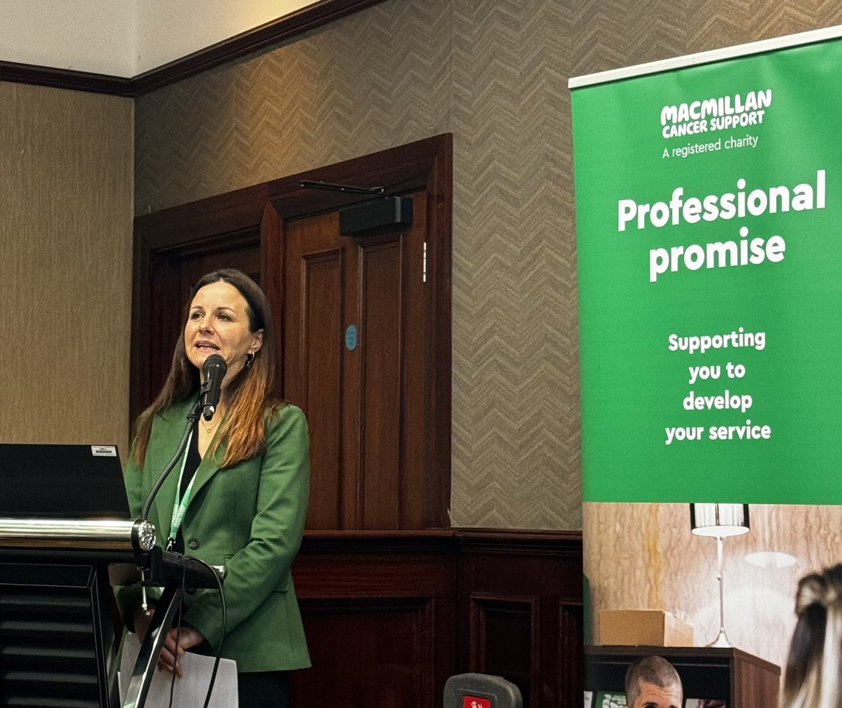Heather McLean from <a href="/macmillancancer/">Macmillan Cancer Support</a> starts the Macmillan’s Professionals Conference in NI currently talking about community partnerships and cancer champions projects #MacNIConf2024
