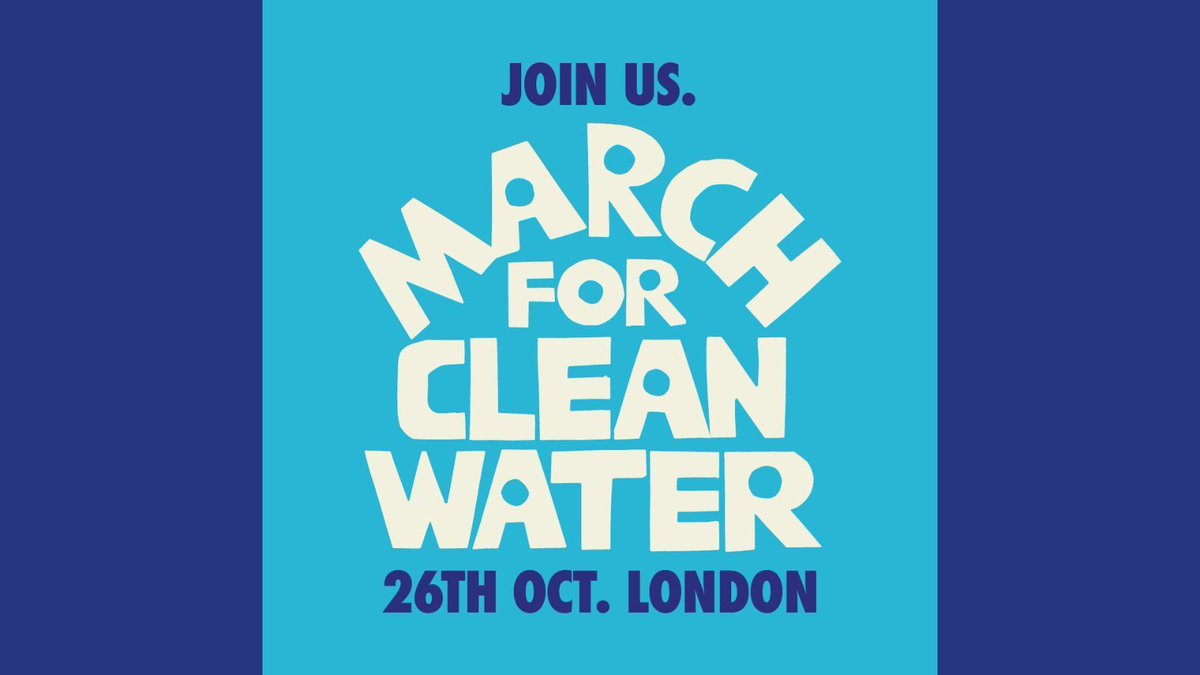 📢  HELP PROTECT BRITAIN'S WATERWAYS

Join us on the #26Oct as we march on the streets of London to ensure that clean, safe water is available for all, including the mammals that depend on it. 

Sign up now: buff.ly/47d9zmv

👉 March for Clean Water #FloodTheStreets