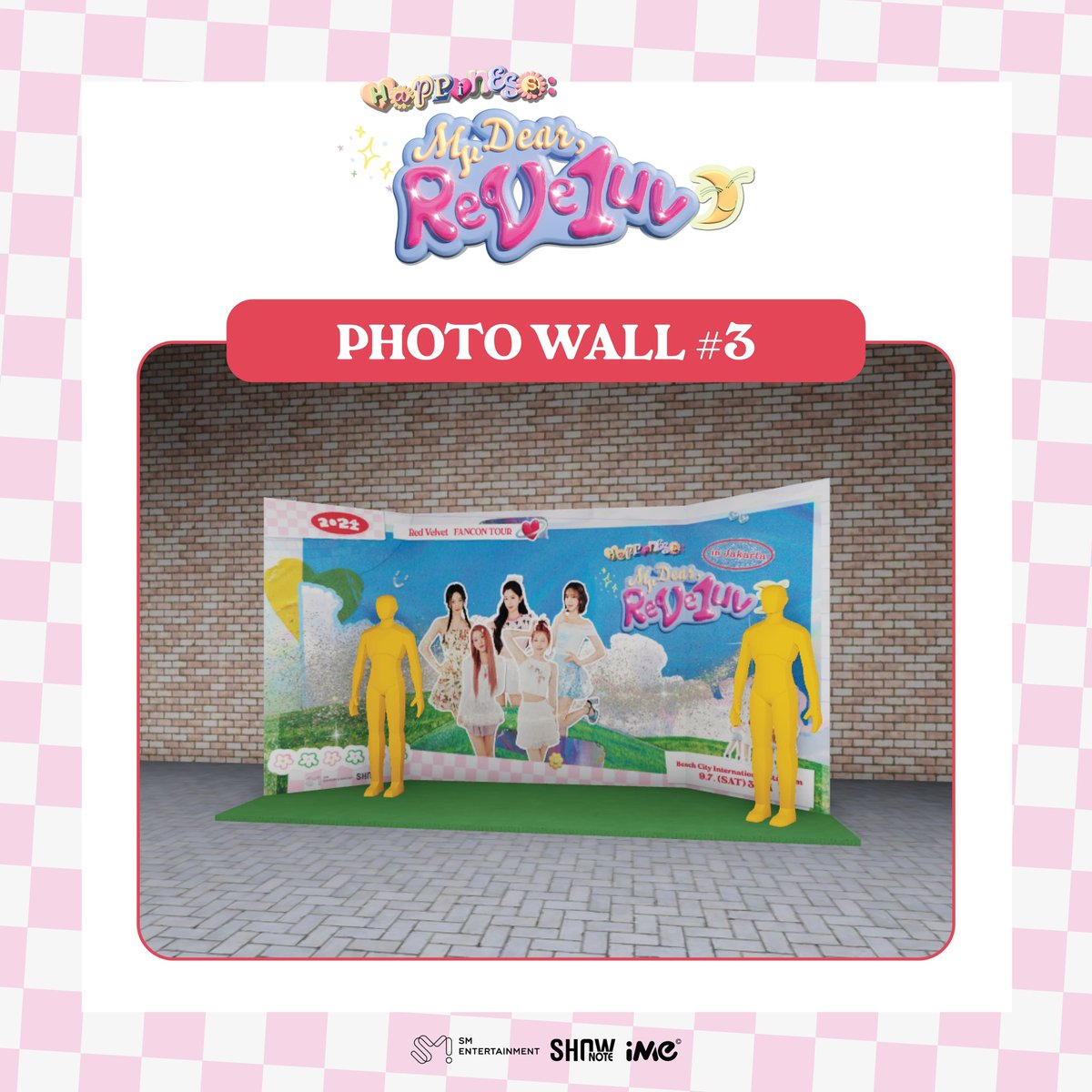 2 days left until 2024 Red Velvet FANCON TOUR <HAPPINESS : My Dear, ReVe1uv> in JAKARTA! 🎉  Don't miss capturing the every smile, memory and cheer in the Activation Zone! 📸

Tickets are still available via Tiket.com

#RedVelvet