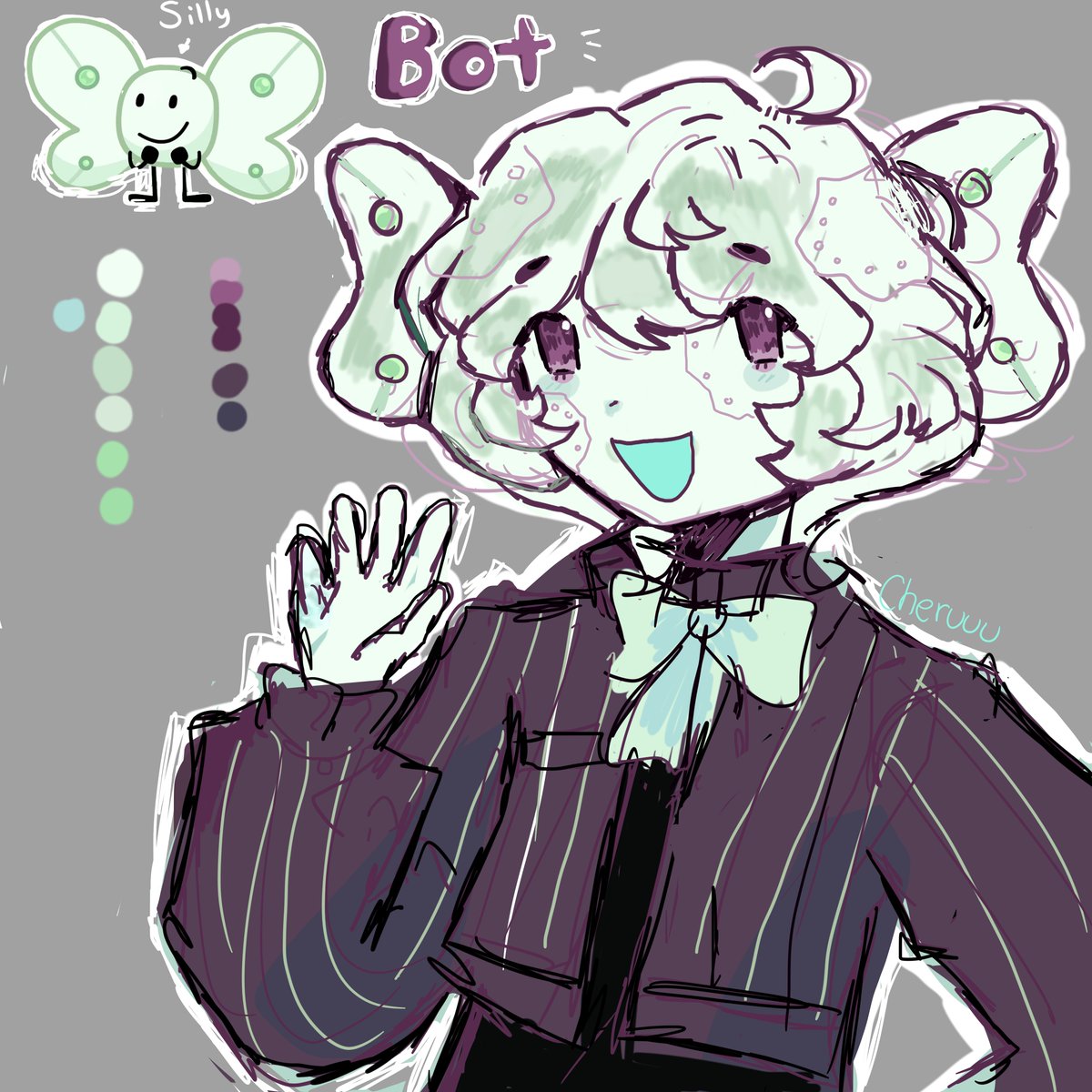 Cheruuu_Ribbon's tweet photo. If i have a nickle everytime i struggle making a gijinka version of bot, i'd have 10 nickles. It took me a while to design them, I'm kinda happy with this design, for now, atleast.

#inanimateinsanity  #iii #botiii #botinanimateinsanity https://t.co/okv2LUa5AP